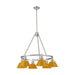Golden - 3306-6 PW-AY - Six Light Chandelier - Orwell - Pewter