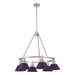 Golden - 3306-6 PW-EP - Six Light Chandelier - Orwell - Pewter