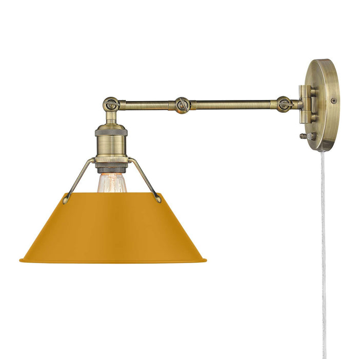 Golden - 3306-A1W AB-AY - One Light Wall Sconce - Orwell - Aged Brass