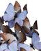 Currey and Company - 1200-0977 - Sculpture - Rue de Bac Butterflies - Lilac/Brown/Black/Clear