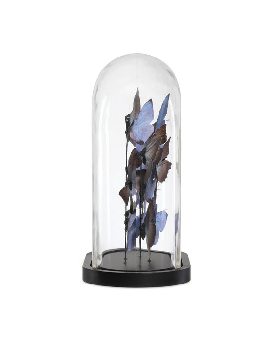 Currey and Company - 1200-0977 - Sculpture - Rue de Bac Butterflies - Lilac/Brown/Black/Clear