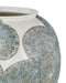 Currey and Company - 1200-0978 - Vase - Bloom - Textured Blue/Off-White/Gold