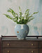 Currey and Company - 1200-0978 - Vase - Bloom - Textured Blue/Off-White/Gold