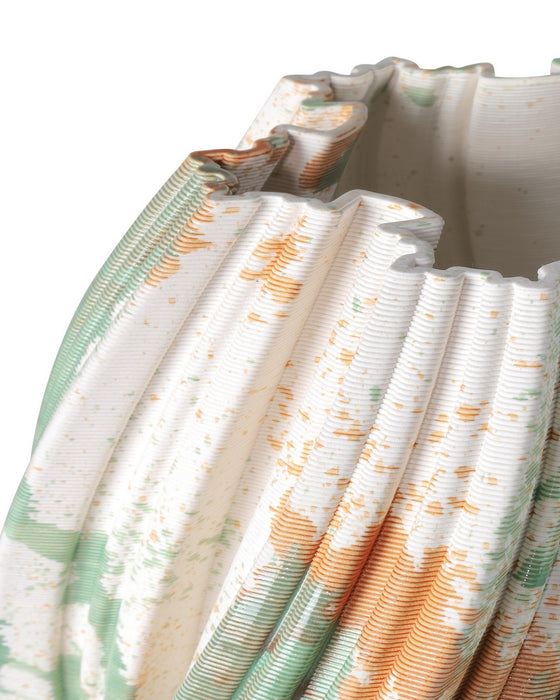 Currey and Company - 1200-0987 - Vase - Camouflage - Green/Brown/Off-White