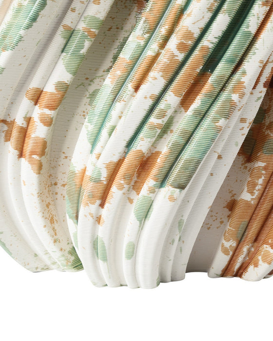 Currey and Company - 1200-0987 - Vase - Camouflage - Green/Brown/Off-White
