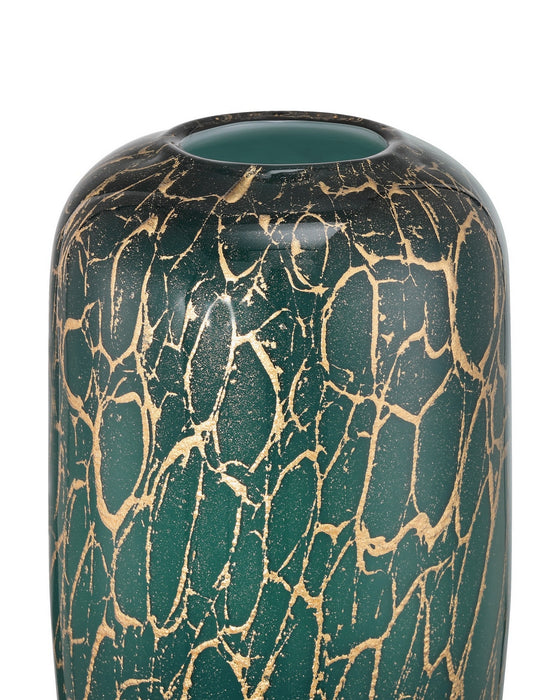 Currey and Company - 1200-0990 - Vase - Vitry - Green/Gold
