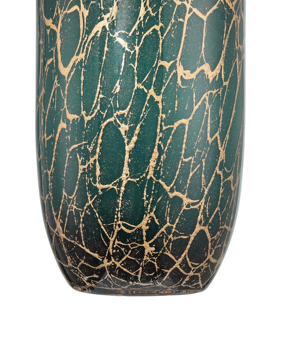 Currey and Company - 1200-0990 - Vase - Vitry - Green/Gold