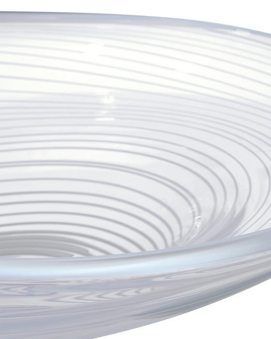 Currey and Company - 1200-0991 - Bowl - Bonaventure - White/Clear