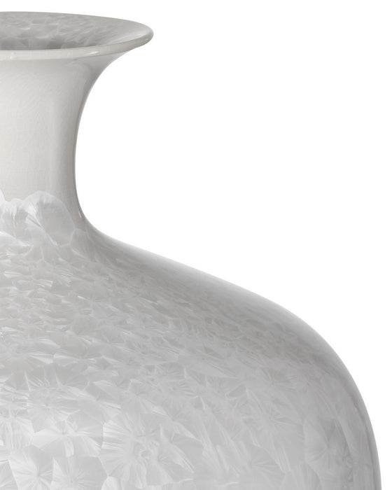 Currey and Company - 1200-0995 - Vase - Crystalline - Crystallized White