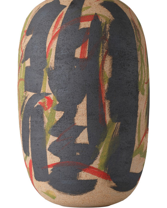 Currey and Company - 1200-0999 - Vase - Zeal - Black/Yellow/Green/Red