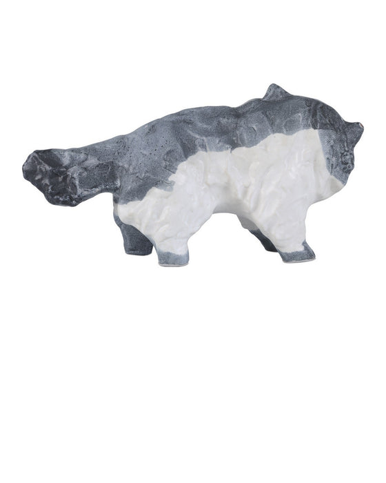 Currey and Company - 1200-1000 - Object - Siamese Cat - Grayish Blue/Off-White