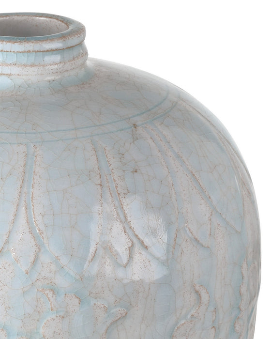 Currey and Company - 1200-1002 - Vase - Nanjing - Light Blue
