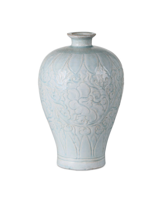 Currey and Company - 1200-1002 - Vase - Nanjing - Light Blue