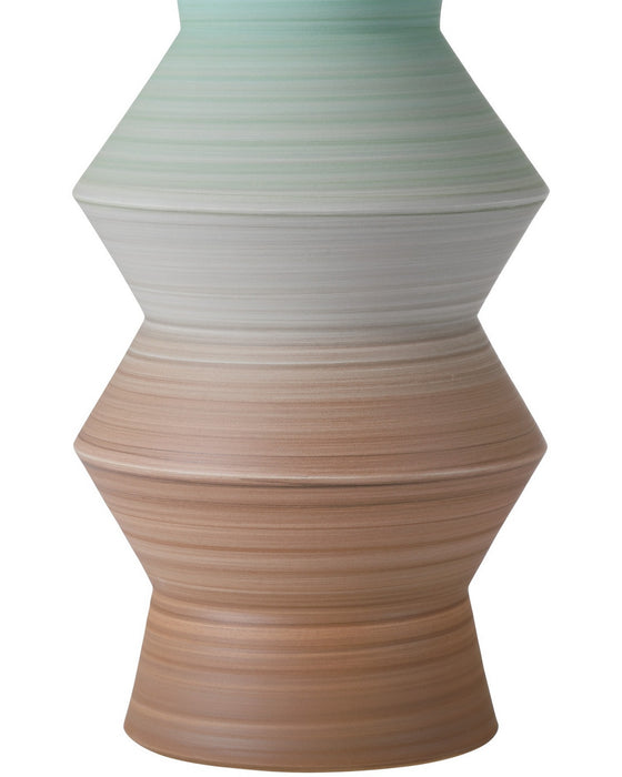 Currey and Company - 1200-1008 - Vase - Happy 80's - Brown/Light Blue
