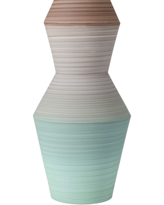 Currey and Company - 1200-1008 - Vase - Happy 80's - Brown/Light Blue