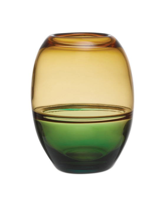Currey and Company - 1200-1011 - Vase - Tapio - Aqua Blue/Amber/Green