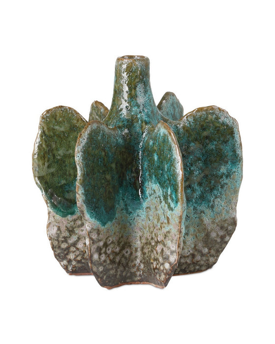 Currey and Company - 1200-1013 - Vase - Urbano - Turquoise/Brown