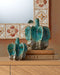 Currey and Company - 1200-1013 - Vase - Urbano - Turquoise/Brown