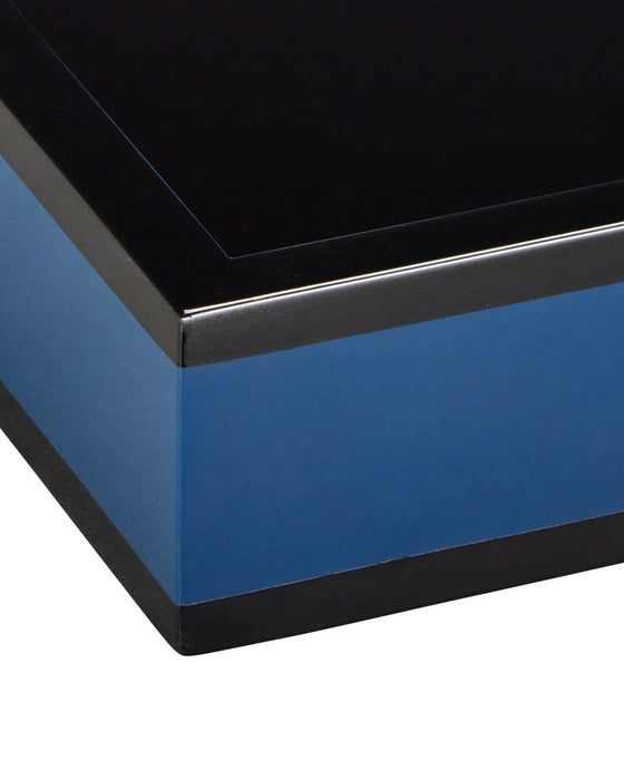 Currey and Company - 1200-1018 - Tray Set of 2 - Lacquer - Navy/Black