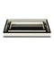 Currey and Company - 1200-1019 - Tray Set of 2 - Lacquer - Ivory/Black