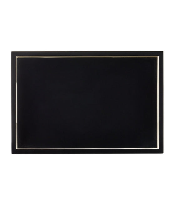 Currey and Company - 1200-1019 - Tray Set of 2 - Lacquer - Ivory/Black
