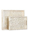 Currey and Company - 1200-1020 - Tray Set of 2 - Gerri Dot - Natural