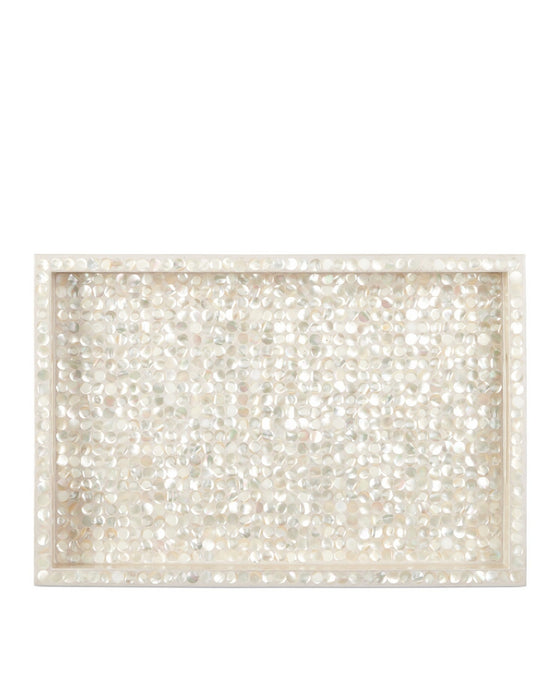 Currey and Company - 1200-1020 - Tray Set of 2 - Gerri Dot - Natural