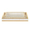 Currey and Company - 1200-1021 - Tray Set of 2 - Casey - Natural/Brass