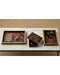 Currey and Company - 1200-1022 - Tray Set of 2 - Casey - Natural/Brass