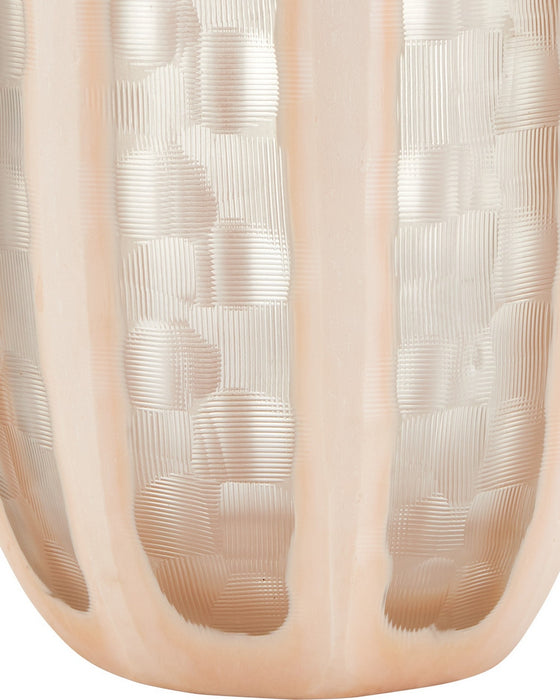 Currey and Company - 1200-1031 - Vase - Merletto - Blush/Clear