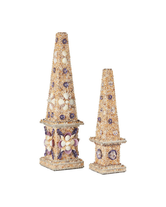 Currey and Company - 1200-1042 - Obelisk - Coquillage - Natural