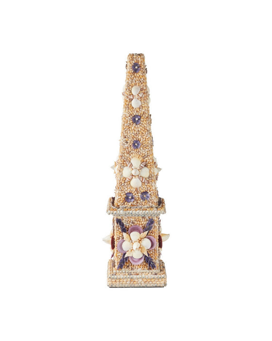 Currey and Company - 1200-1043 - Obelisk - Coquillage - Natural