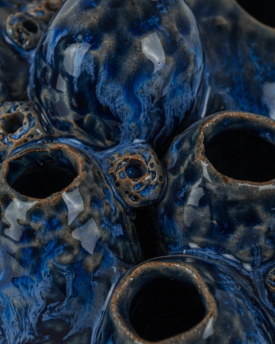 Currey and Company - 1200-1046 - Sculpture - Sulawasi - Reactive Dark Blue