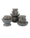 Currey and Company - 1200-1049 - Box Set of 3 - Marbleized - Marbleized Gray
