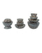 Currey and Company - 1200-1049 - Box Set of 3 - Marbleized - Marbleized Gray