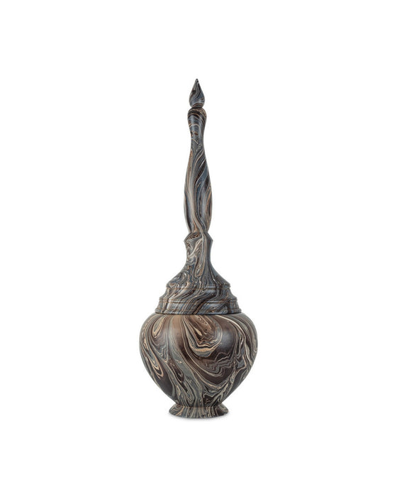 Currey and Company - 1200-1050 - Box - Marbleized - Marbleized Brown