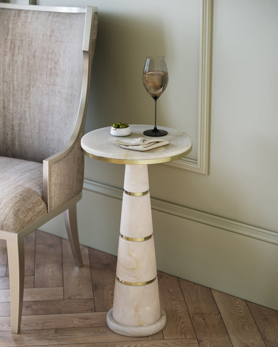 Currey and Company - 3000-0320 - Drinks Table - Eleanora - Natural/Natural Brass