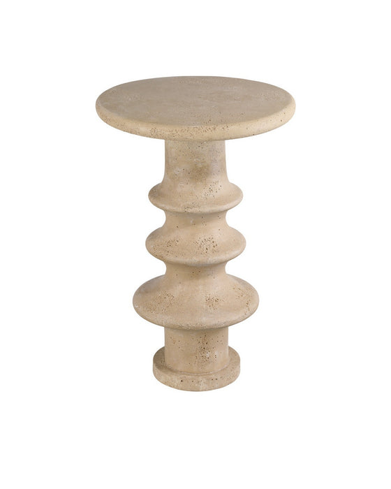 Currey and Company - 3000-0321 - Accent Table - Rollins - Beige