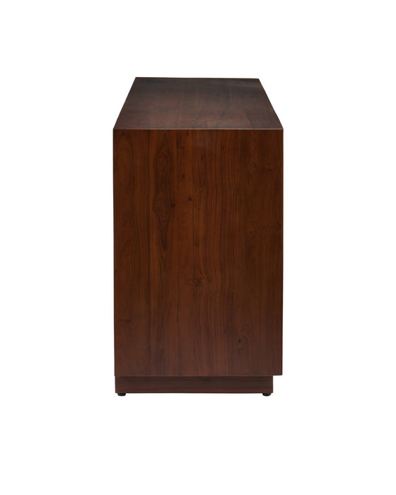 Currey and Company - 3000-0324 - Credenza - Jardin - Walnut/Antique Brass