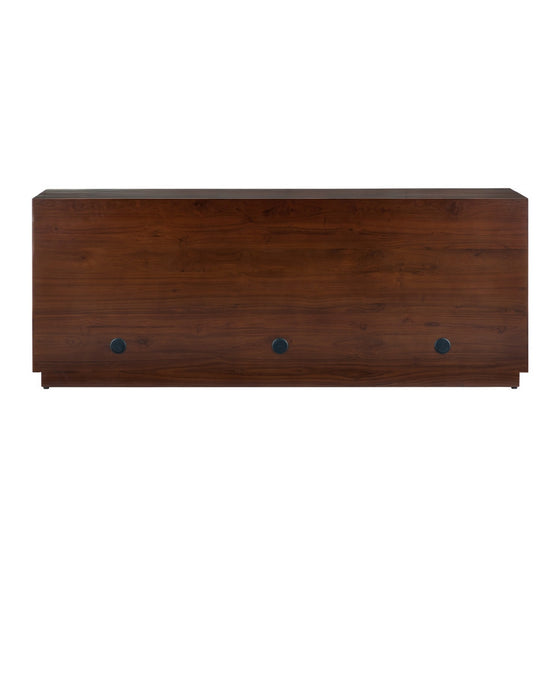 Currey and Company - 3000-0324 - Credenza - Jardin - Walnut/Antique Brass