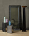 Currey and Company - 3000-0329 - Pedestal - Mosaico - Ebony/Antique Mirror