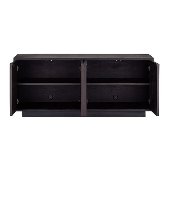 Currey and Company - 3000-0330 - Credenza - Mosaico - Ebony/Antique Mirror