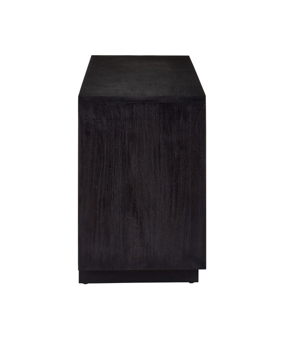 Currey and Company - 3000-0330 - Credenza - Mosaico - Ebony/Antique Mirror