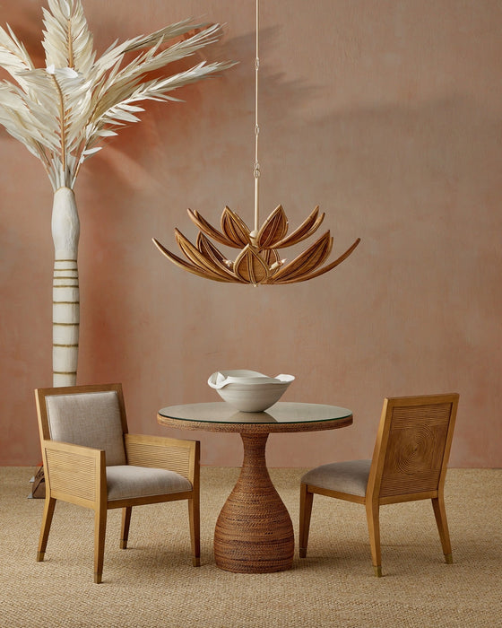 Currey and Company - 3000-0331 - Entry Table - Dominica - Natural/Clear