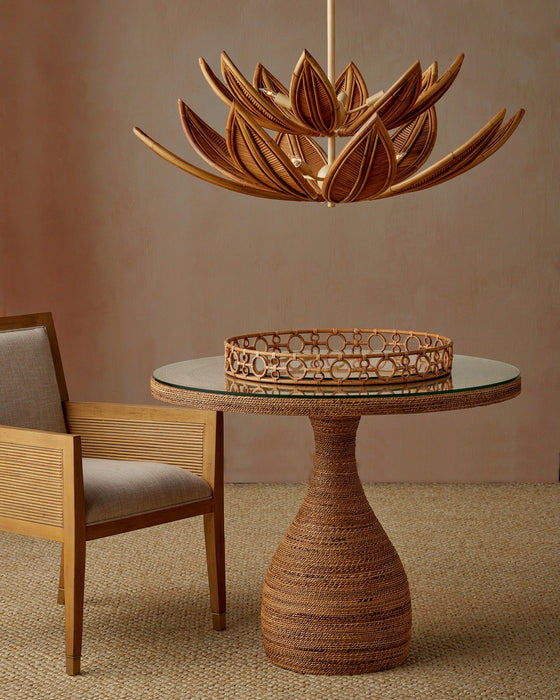 Currey and Company - 3000-0331 - Entry Table - Dominica - Natural/Clear