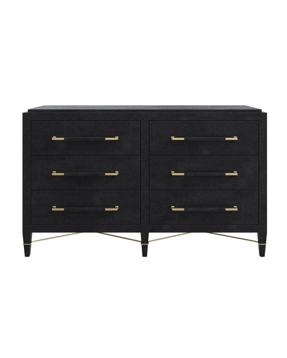 Currey and Company - 3000-0332 - Chest - Verona - Black/Natural/Champagne/Silver
