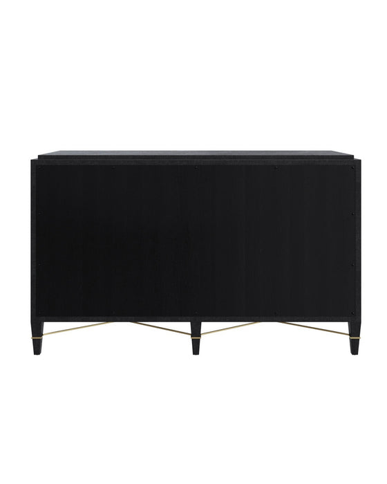 Currey and Company - 3000-0332 - Chest - Verona - Black/Natural/Champagne/Silver