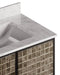 Currey and Company - 3800-0013 - 36" Vanity with Rectangular Undermount Sink - Mosaico - Ebony/Natural/White/Antique Mirror