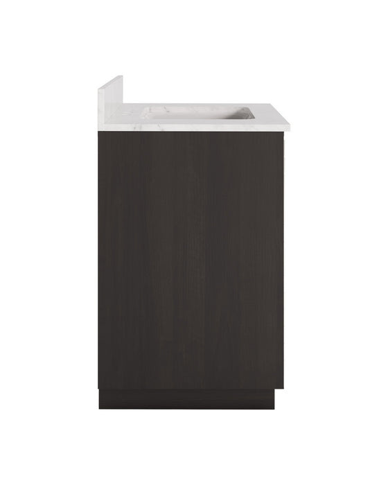 Currey and Company - 3800-0013 - 36" Vanity with Rectangular Undermount Sink - Mosaico - Ebony/Natural/White/Antique Mirror