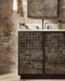 Currey and Company - 3800-0013 - 36" Vanity with Rectangular Undermount Sink - Mosaico - Ebony/Natural/White/Antique Mirror